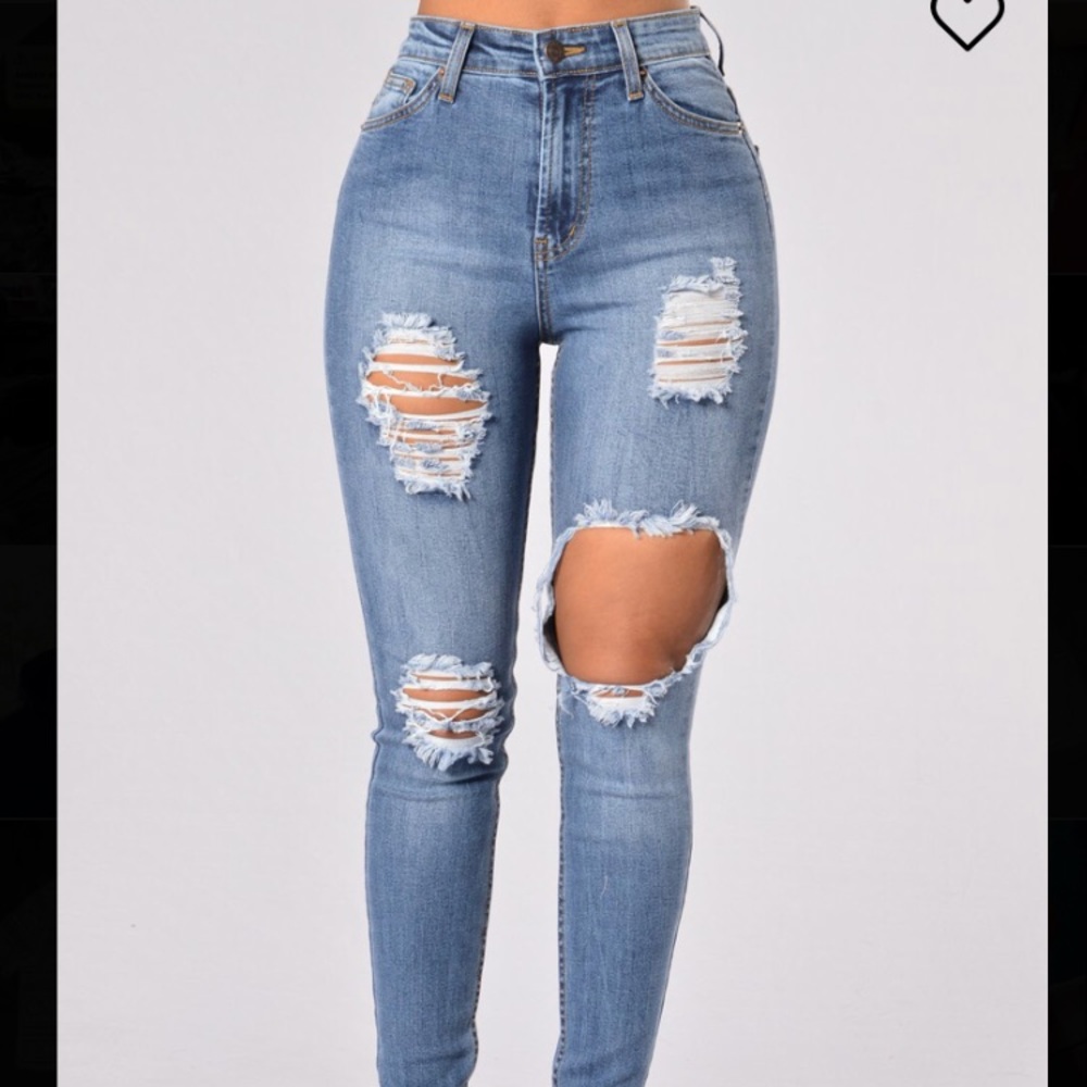 Fashion Nova Seek and Destroy Distressed Jeans